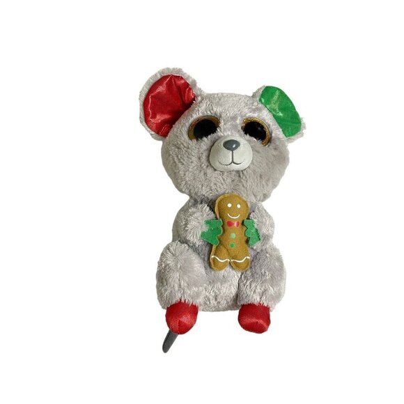 Ty Beanie Boos 9” Mac the Mouse Christmas Plush - Picture 2 of 4